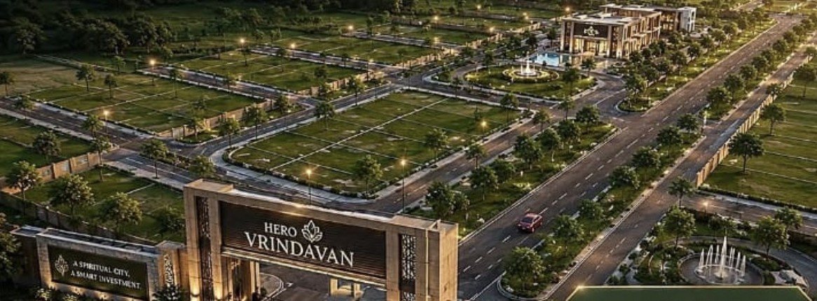 Hero Vrindavan gated township — aerial view